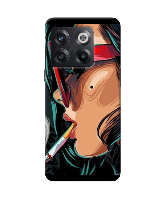 Smoking girl OnePlus 10T 5G Back Cover