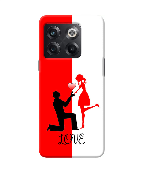 Love propose red and white OnePlus 10T 5G Back Cover