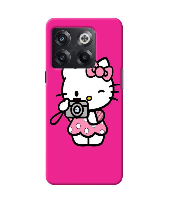 Hello kitty cam pink OnePlus 10T 5G Back Cover