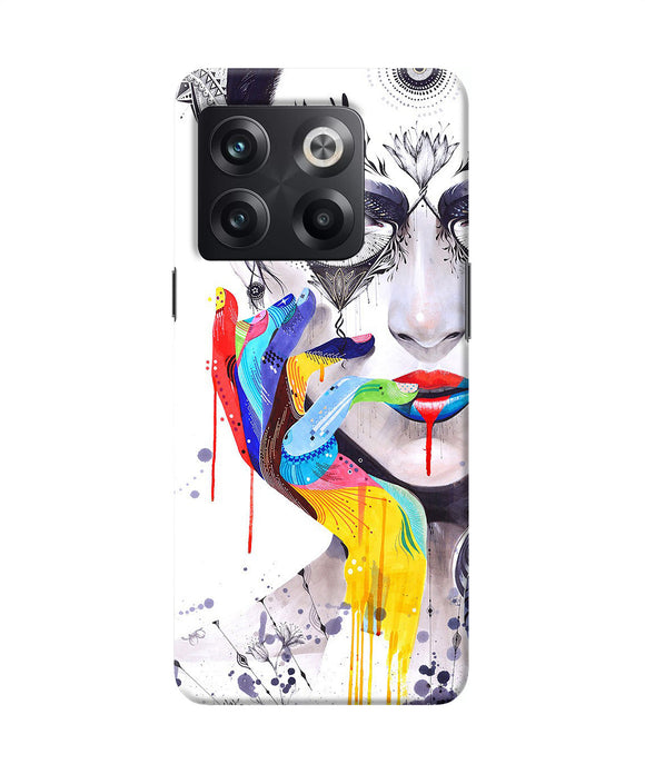 Girl color hand OnePlus 10T 5G Back Cover