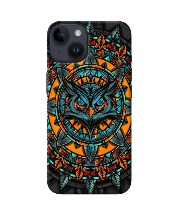 Angry Owl Art iPhone 14 Back Cover