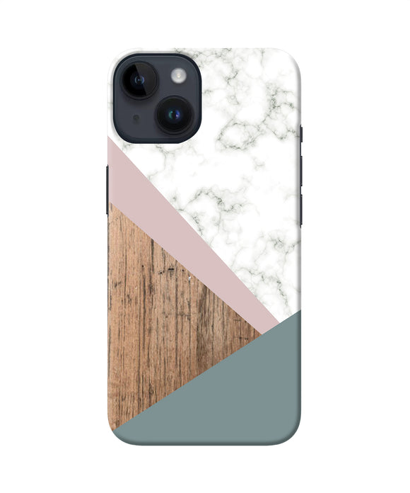 Marble wood Abstract iPhone 14 Back Cover