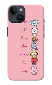 BTS names iPhone 14 Back Cover