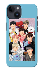 BTS with animals iPhone 14 Back Cover