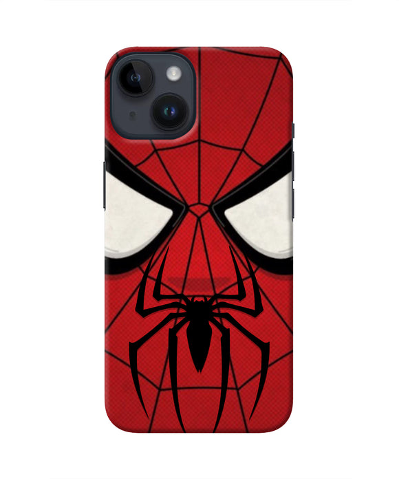 Spiderman Face iPhone 14 Real 4D Back Cover