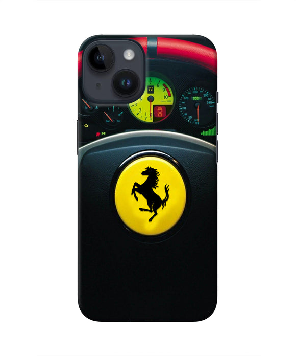 Ferrari Steeriing Wheel iPhone 14 Real 4D Back Cover