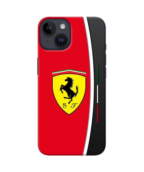 Ferrari Abstract iPhone 14 Real 4D Back Cover