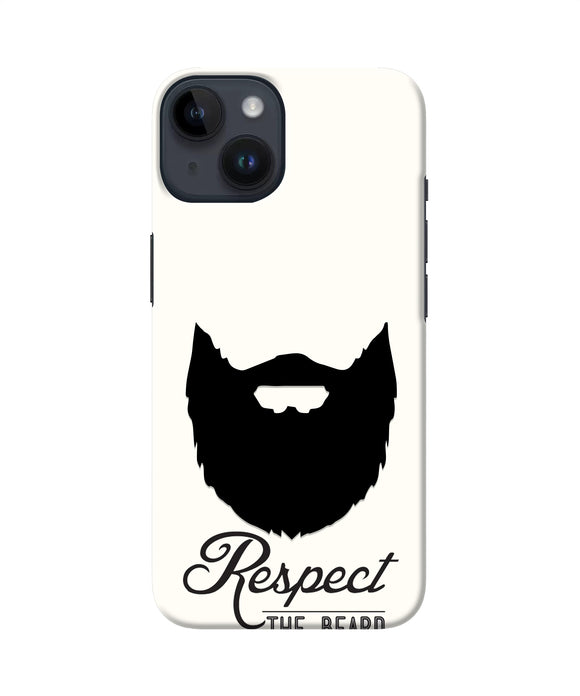 Respect the Beard iPhone 14 Real 4D Back Cover