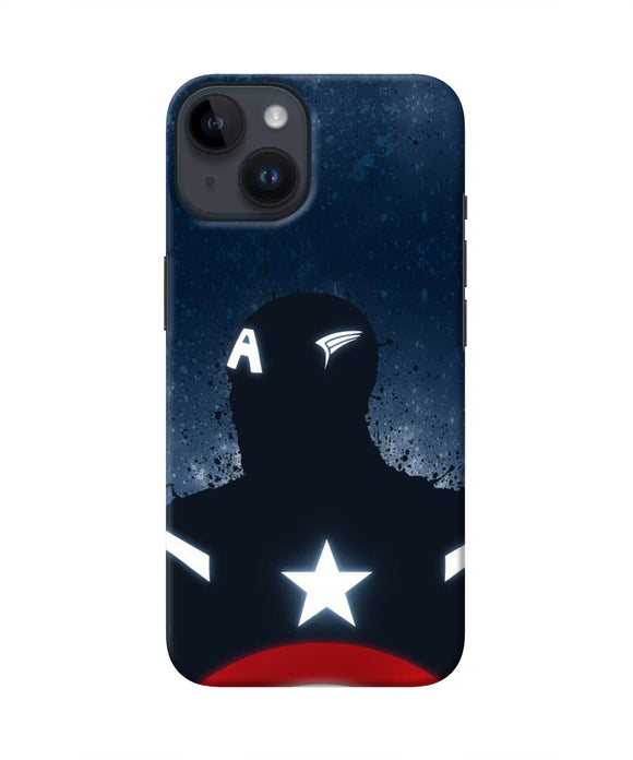 Captain america Shield iPhone 14 Real 4D Back Cover