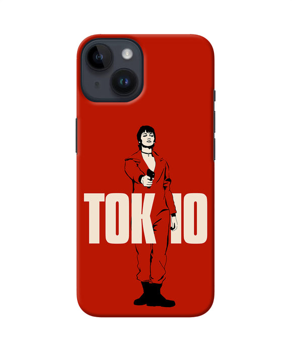 Money Heist Tokyo With Gun iPhone 14 Back Cover