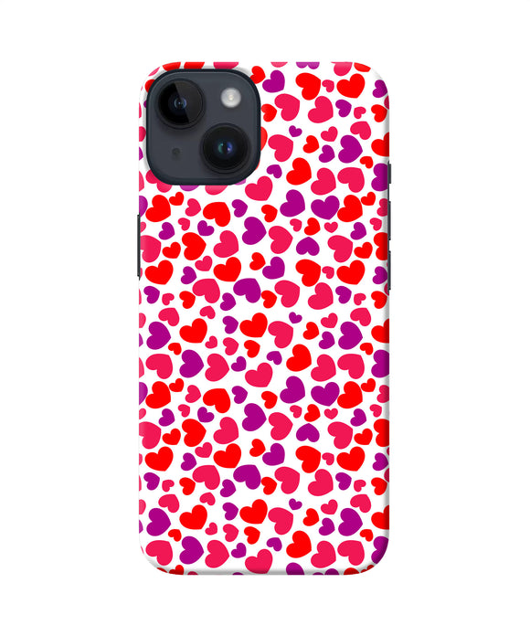 Heart print iPhone 14 Back Cover