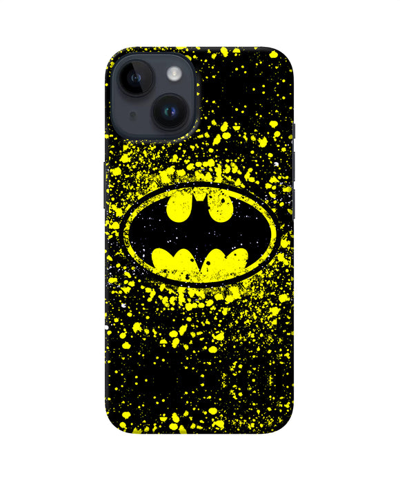 Batman last knight print yellow iPhone 14 Back Cover