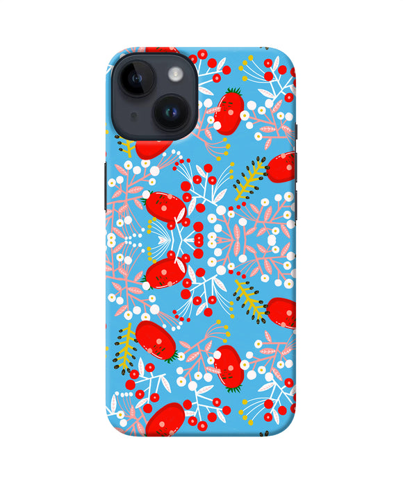 Small red animation pattern iPhone 14 Back Cover