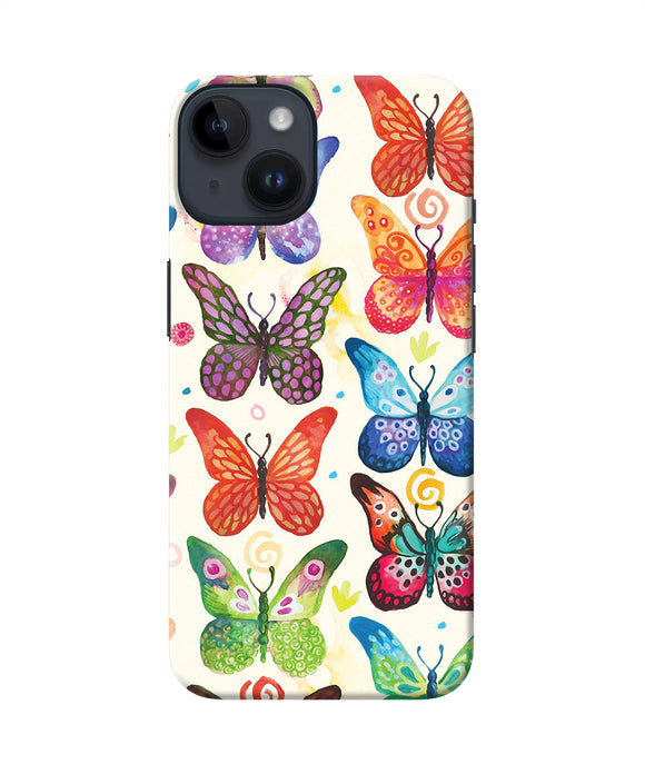 Abstract butterfly print iPhone 14 Back Cover