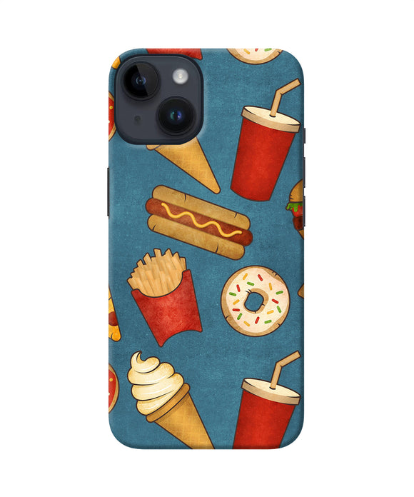 Abstract food print iPhone 14 Back Cover