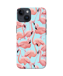 Abstract sheer bird print iPhone 14 Back Cover