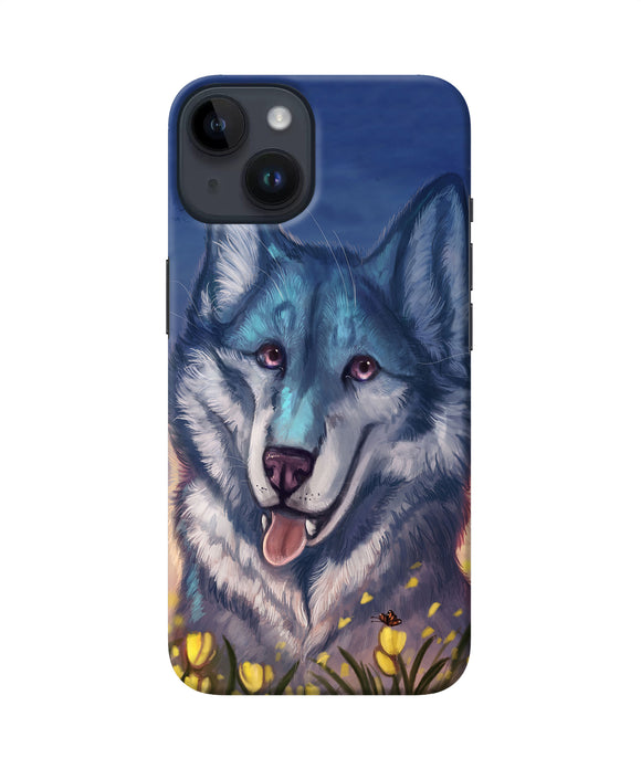 Cute wolf iPhone 14 Back Cover