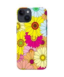 Abstract colorful flowers iPhone 14 Back Cover