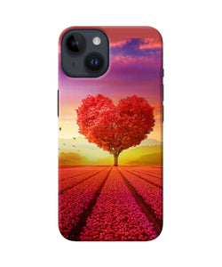 Natural heart tree iPhone 14 Back Cover