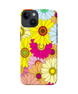 Abstract colorful flowers iPhone 14 Back Cover