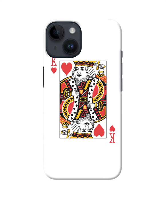 Heart king card iPhone 14 Back Cover