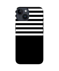 Black and white print iPhone 14 Back Cover