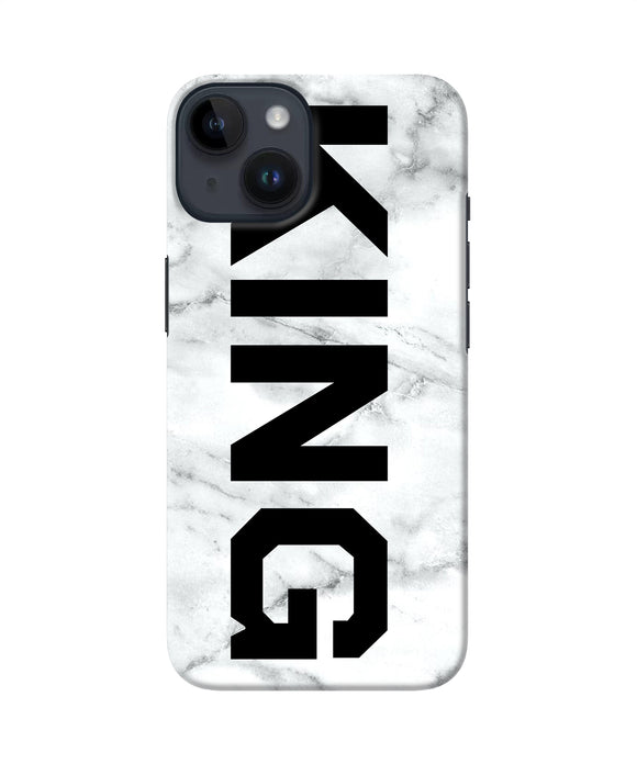 King marble text iPhone 14 Back Cover