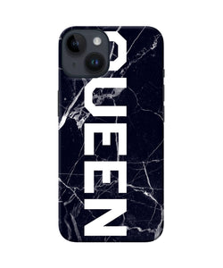 Queen marble text iPhone 14 Back Cover