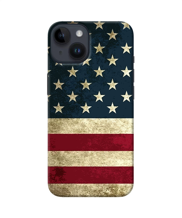 Vintage US flag iPhone 14 Back Cover