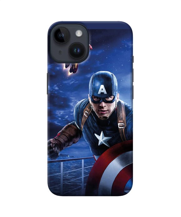 Captain with ironman iPhone 14 Back Cover