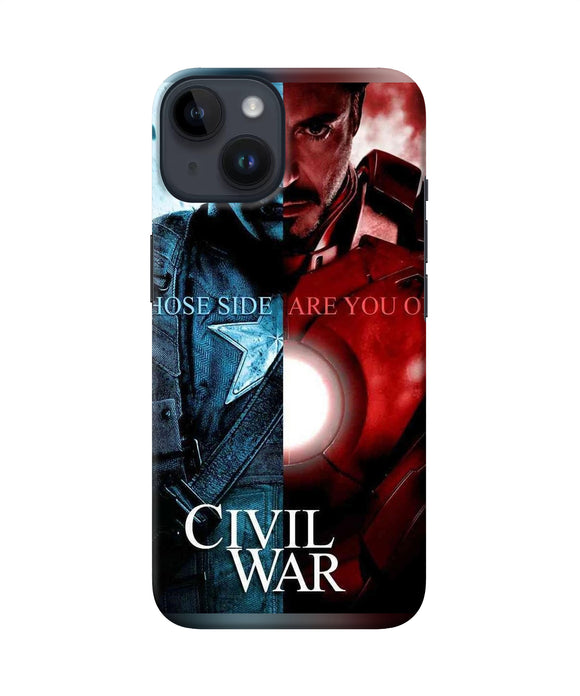 Civil war iPhone 14 Back Cover