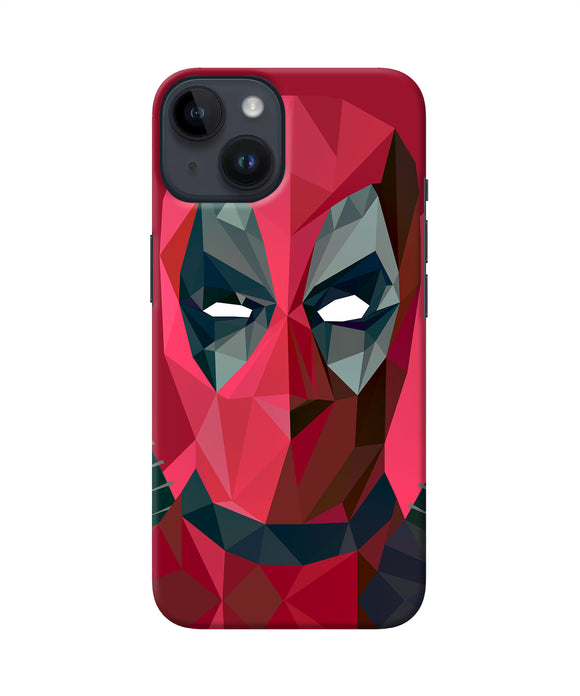 Abstract deadpool full mask iPhone 14 Back Cover