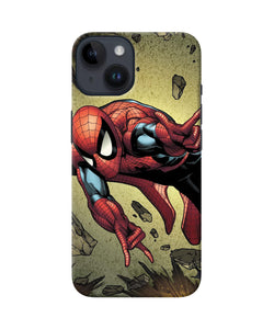 Spiderman on sky iPhone 14 Back Cover