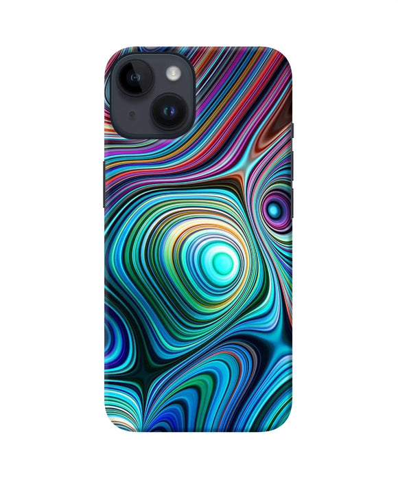 Abstract coloful waves iPhone 14 Back Cover