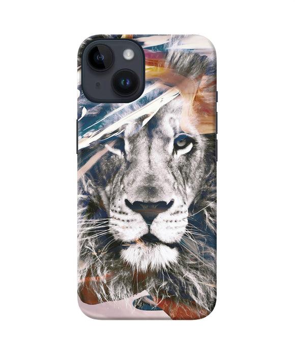 Lion poster iPhone 14 Back Cover