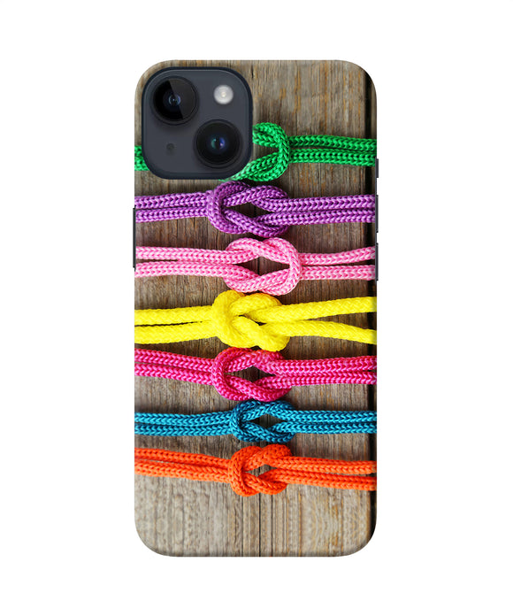 Colorful shoelace iPhone 14 Back Cover