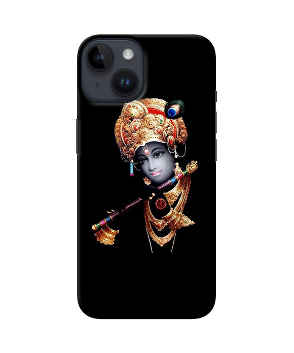 Lord krishna with fluet iPhone 14 Back Cover