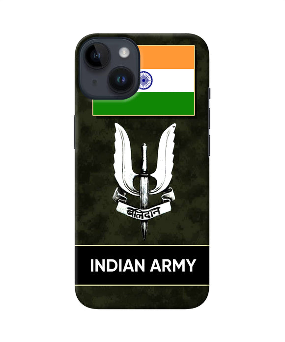 Indian flag balidan logo iPhone 14 Back Cover