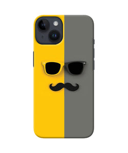 Mustache glass iPhone 14 Back Cover