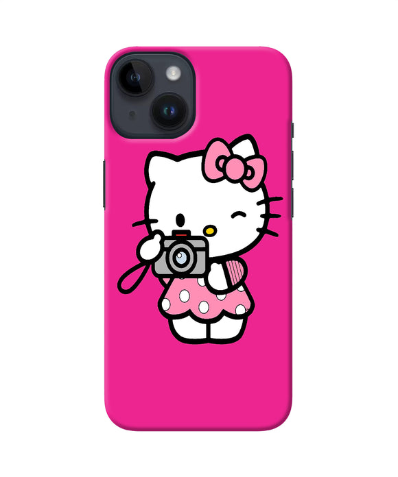 Hello kitty cam pink iPhone 14 Back Cover