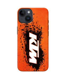 KTM black spray iPhone 14 Back Cover