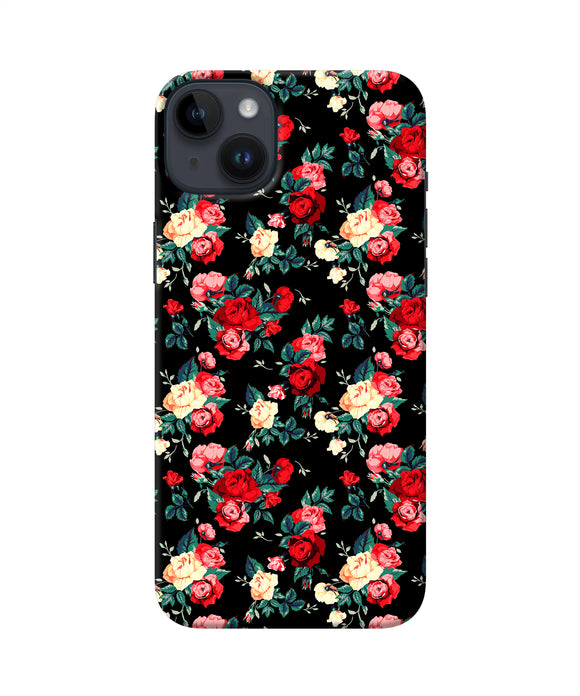 Rose Pattern iPhone 14 Plus Back Cover