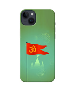 Om Flag Ram Mandir iPhone 14 Plus Back Cover