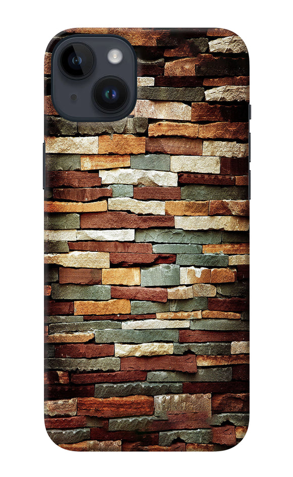 Bricks Pattern iPhone 14 Plus Back Cover