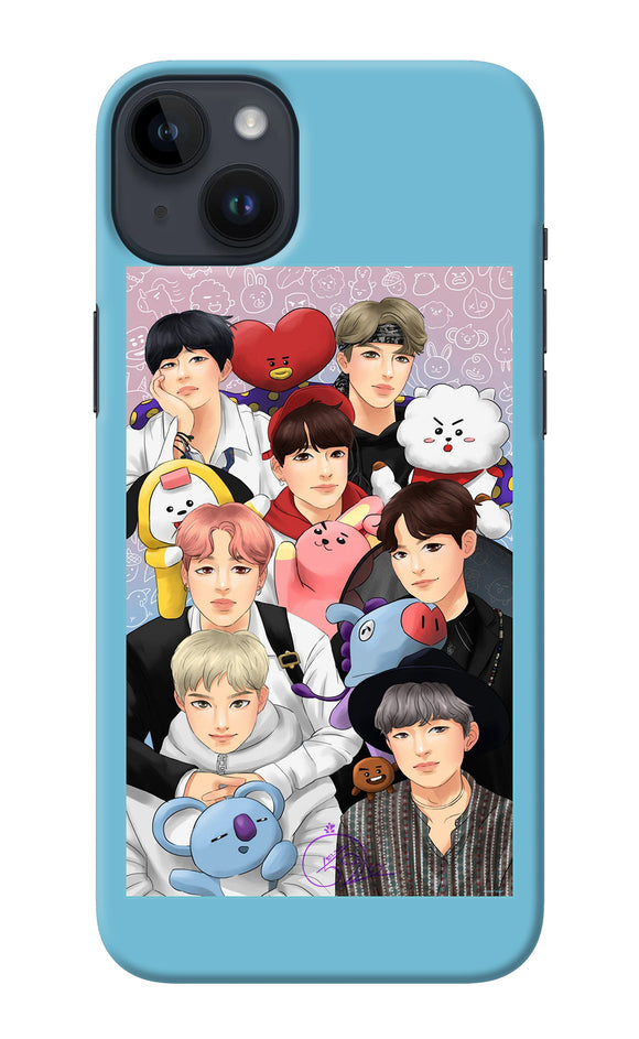BTS with animals iPhone 14 Plus Back Cover
