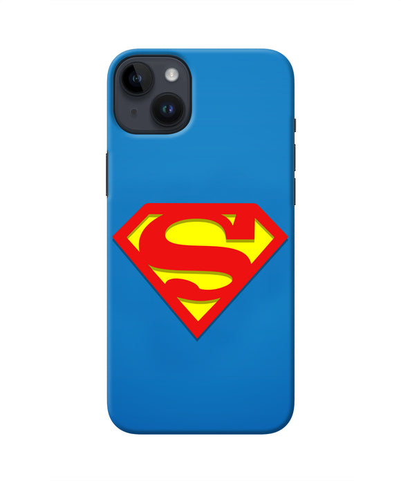 Superman Blue iPhone 14 Plus Real 4D Back Cover