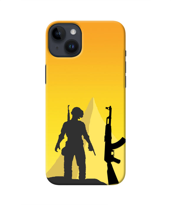 PUBG Silhouette iPhone 14 Plus Real 4D Back Cover