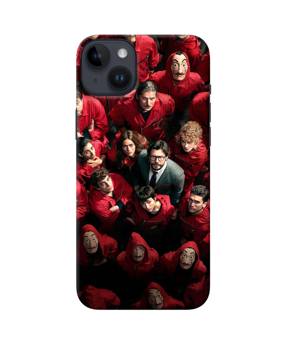 Money Heist Professor with Hostages iPhone 14 Plus Back Cover