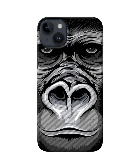 Black chimpanzee iPhone 14 Plus Back Cover