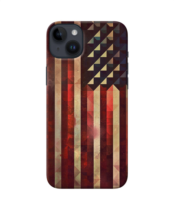 Vintage US flag iPhone 14 Plus Back Cover